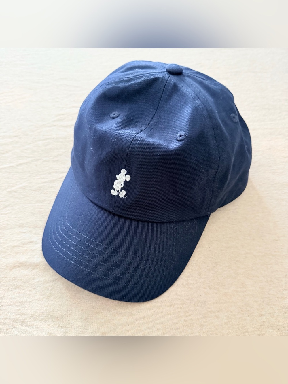 Disney Parks Mickey Mouse unstructured "dad" cap in navy blue